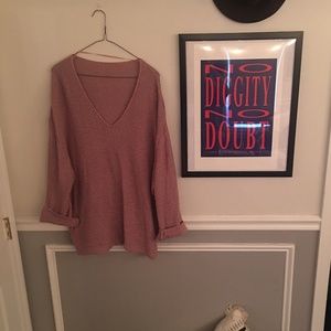 Mauve pink sweater